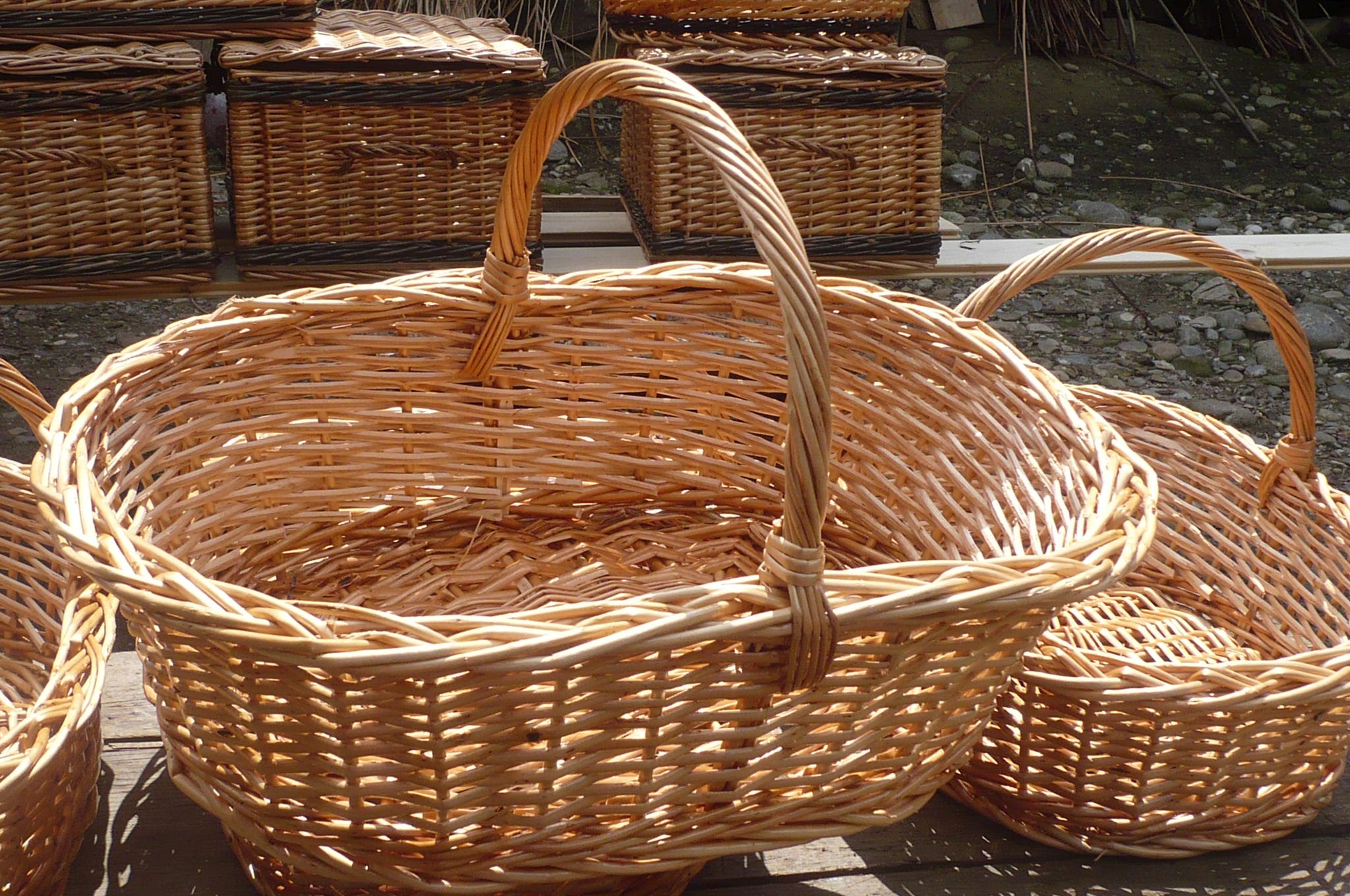 Lapos kosár sima szegélyű 1 Lapos kosár sima szegélyű